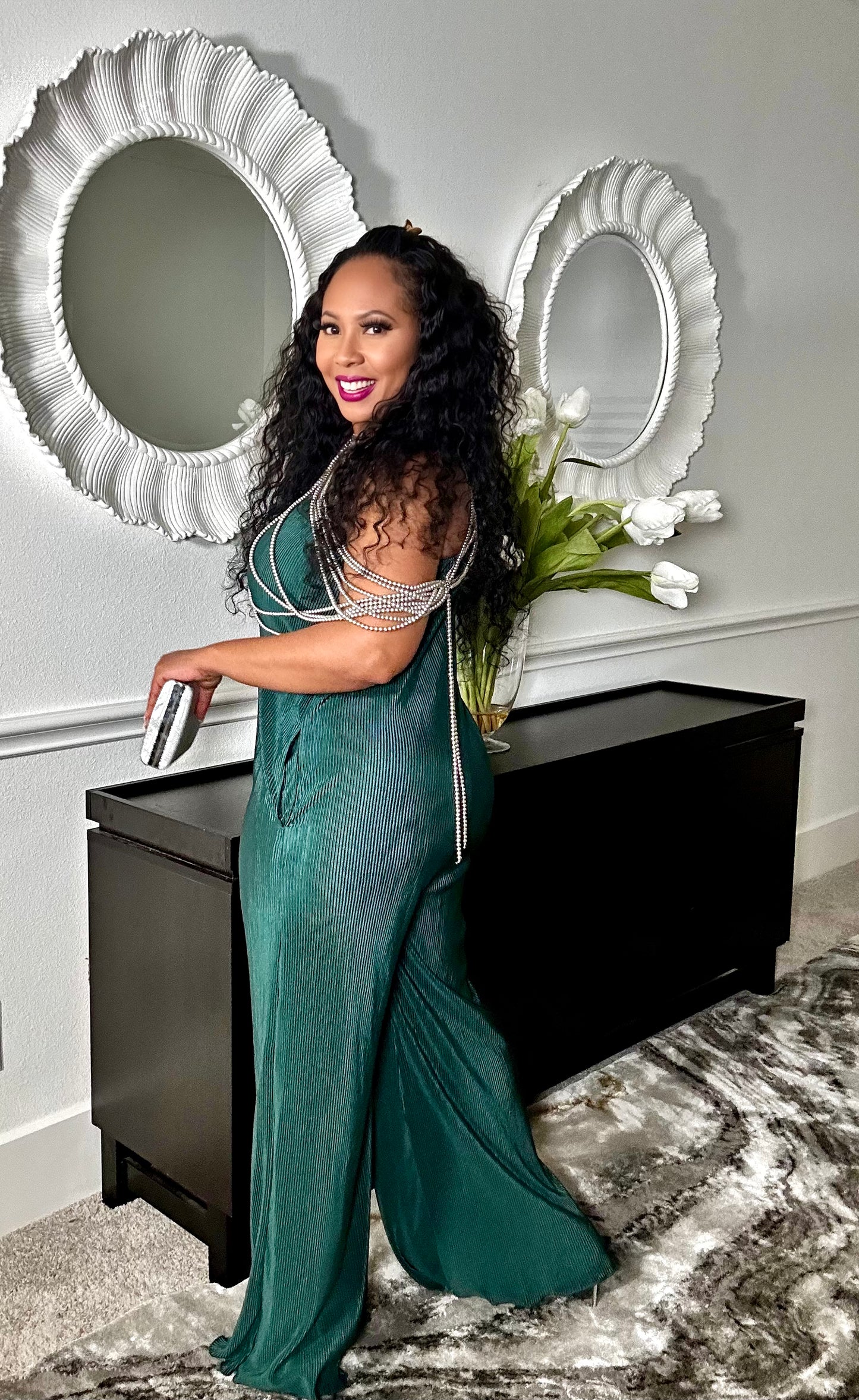 Hunter Green  Jumpsuit