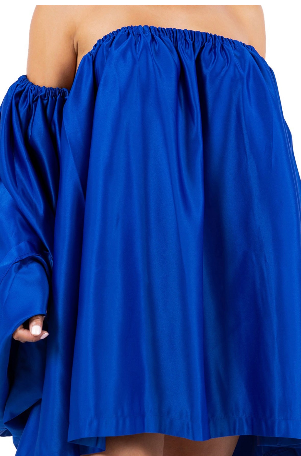 Royal blue Satin  Dress
