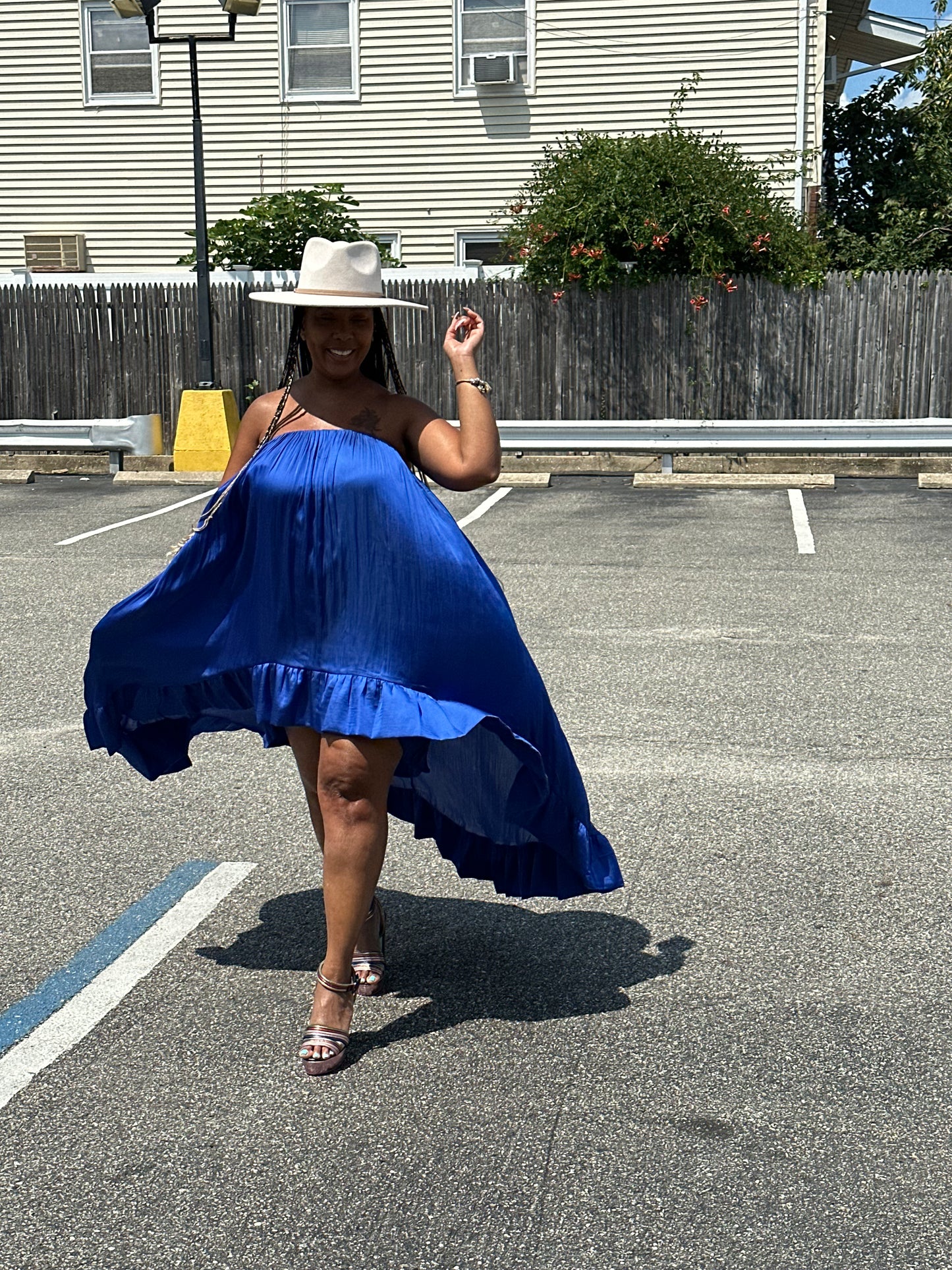 Royal blue Clues dress