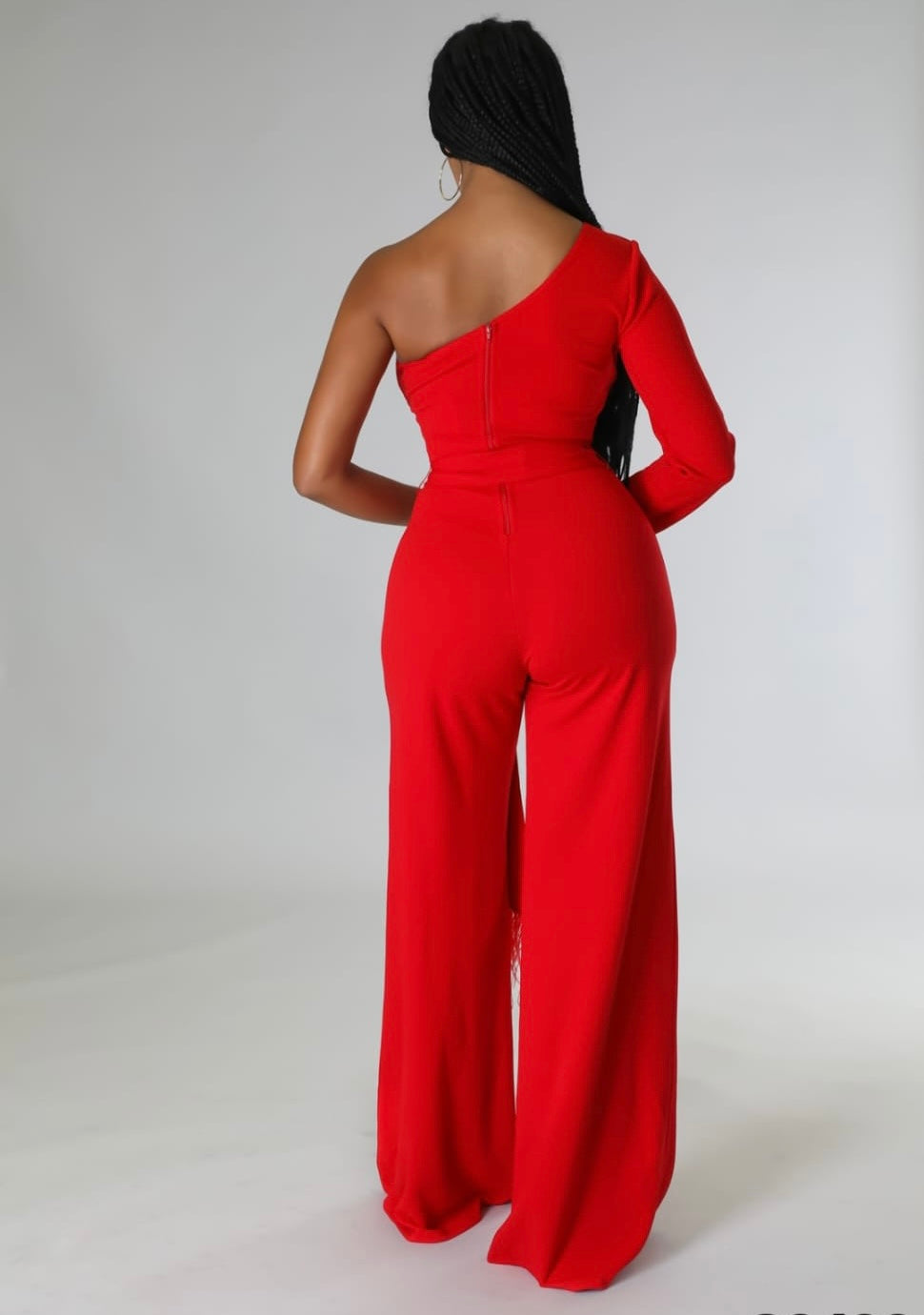 SAUCY RED JUMPSUIT