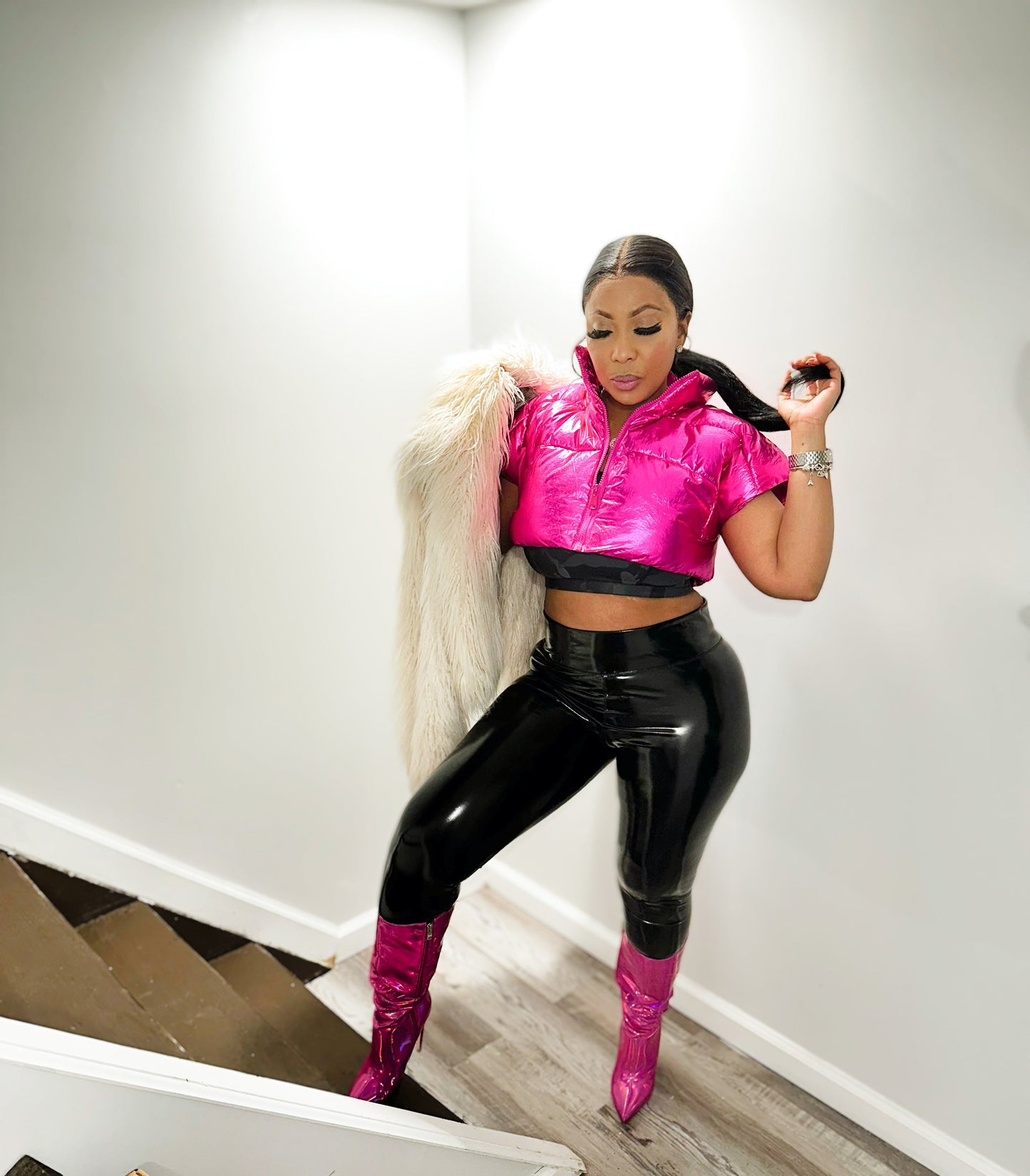 Patent leather black