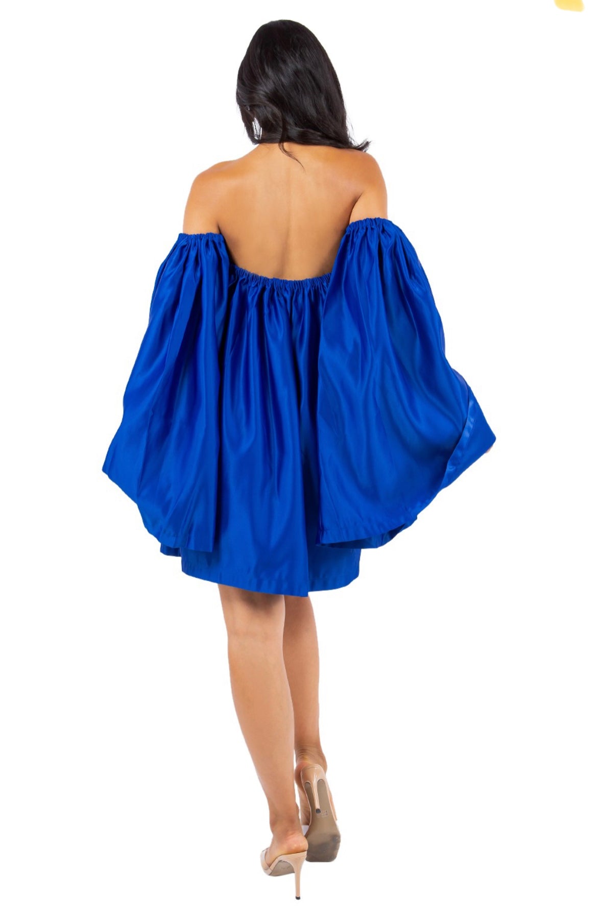 Royal blue Satin  Dress
