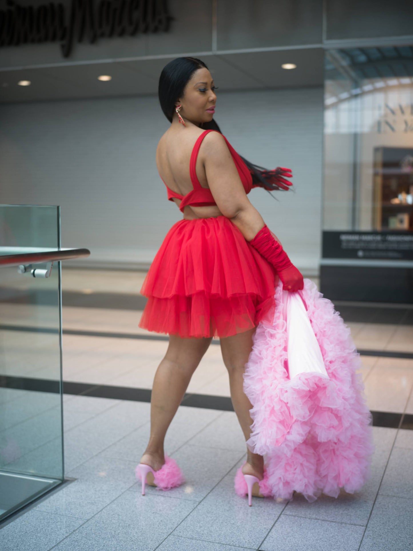 Queen of hearts tulle dress