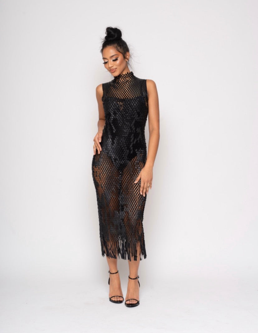 Black faux lady