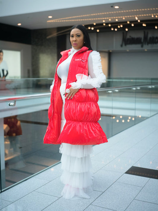 Red Puff Vest by