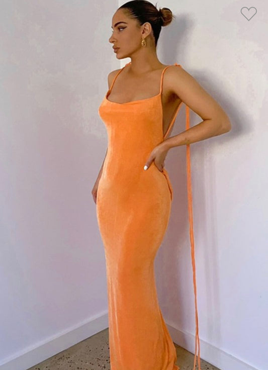 Orange Slay dress