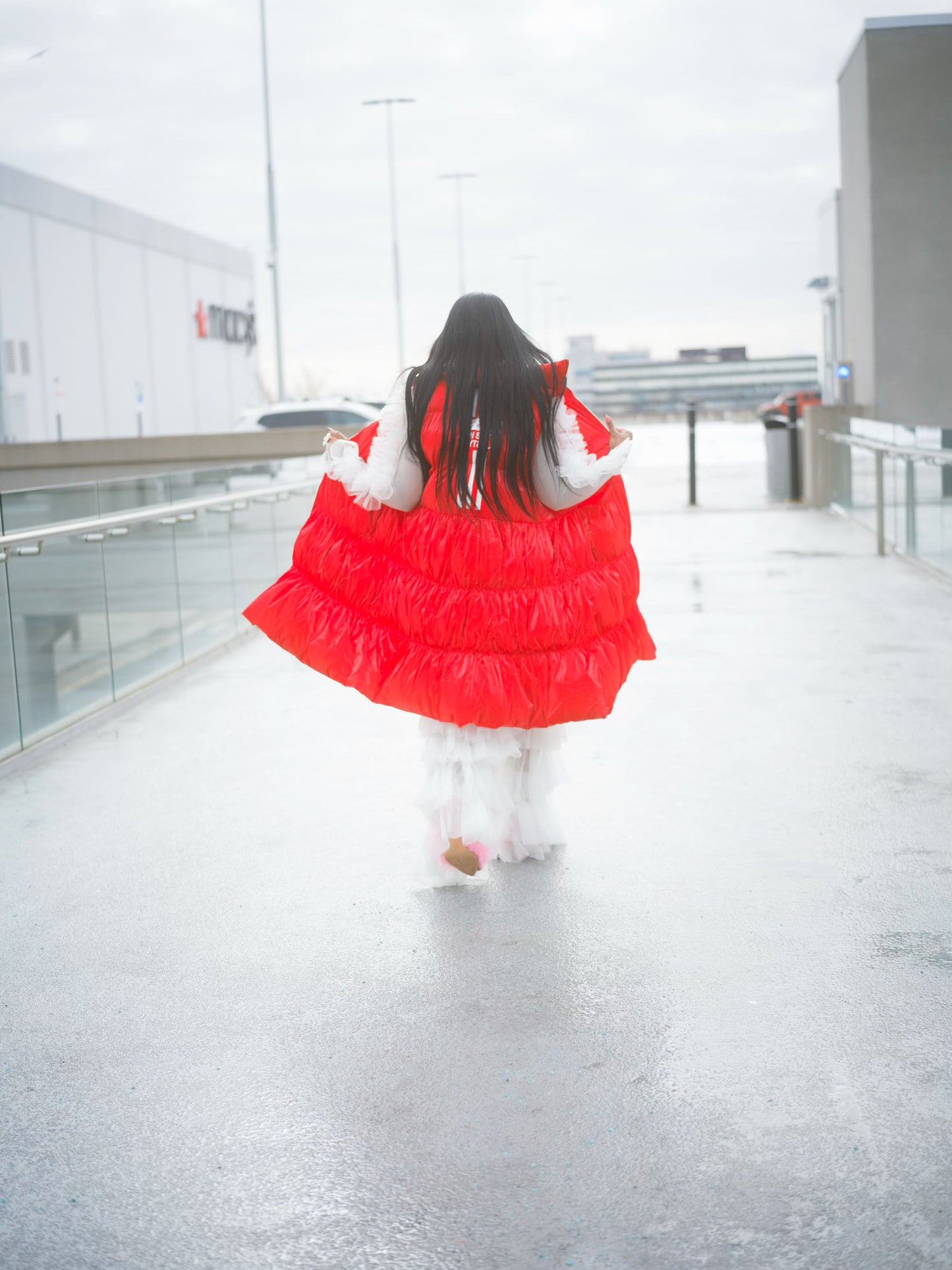 Red Puff Vest by